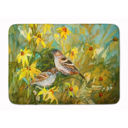 Carolines Treasures Sparrows in the Field Machine Washable Memory Foam Mat PJC1111RUG